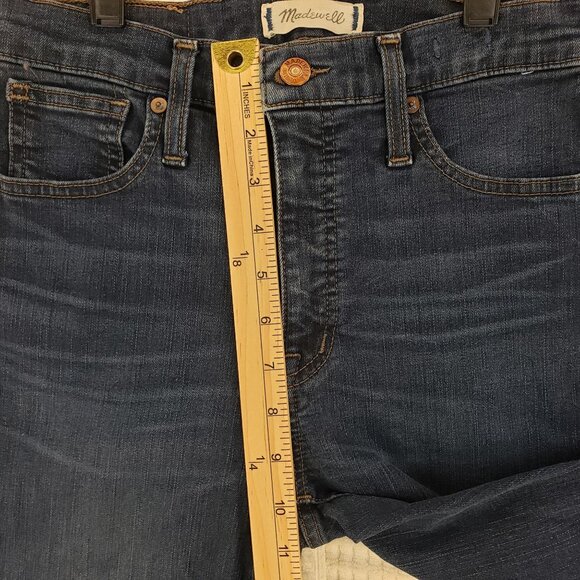 Madewell Jeans 10" High Rise Skinny Demin Stretch Womens Size 26 - Picture 9 of 11